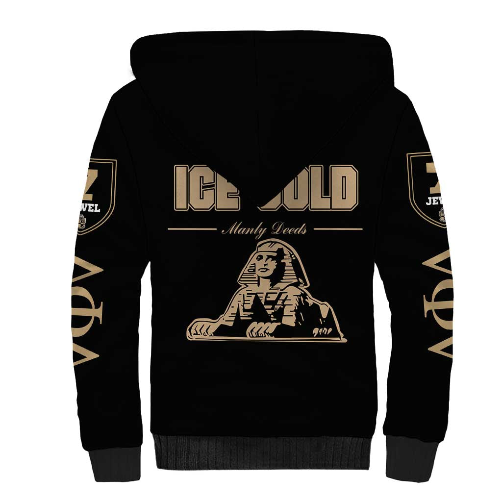 1906 Ice Cold Alpha Phi Alpha Giz Sherpa Hoodie Classic Fraternity