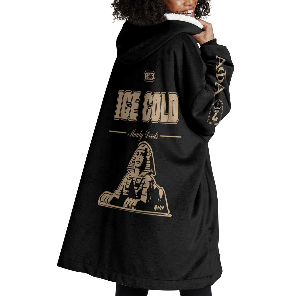 1906 Ice Cold Alpha Phi Alpha Giz Wearable Blanket Hoodie Classic Fraternity