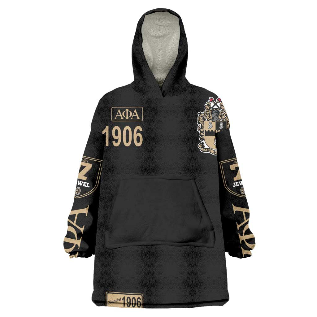 1906 Ice Cold Alpha Phi Alpha Giz Wearable Blanket Hoodie Classic Fraternity