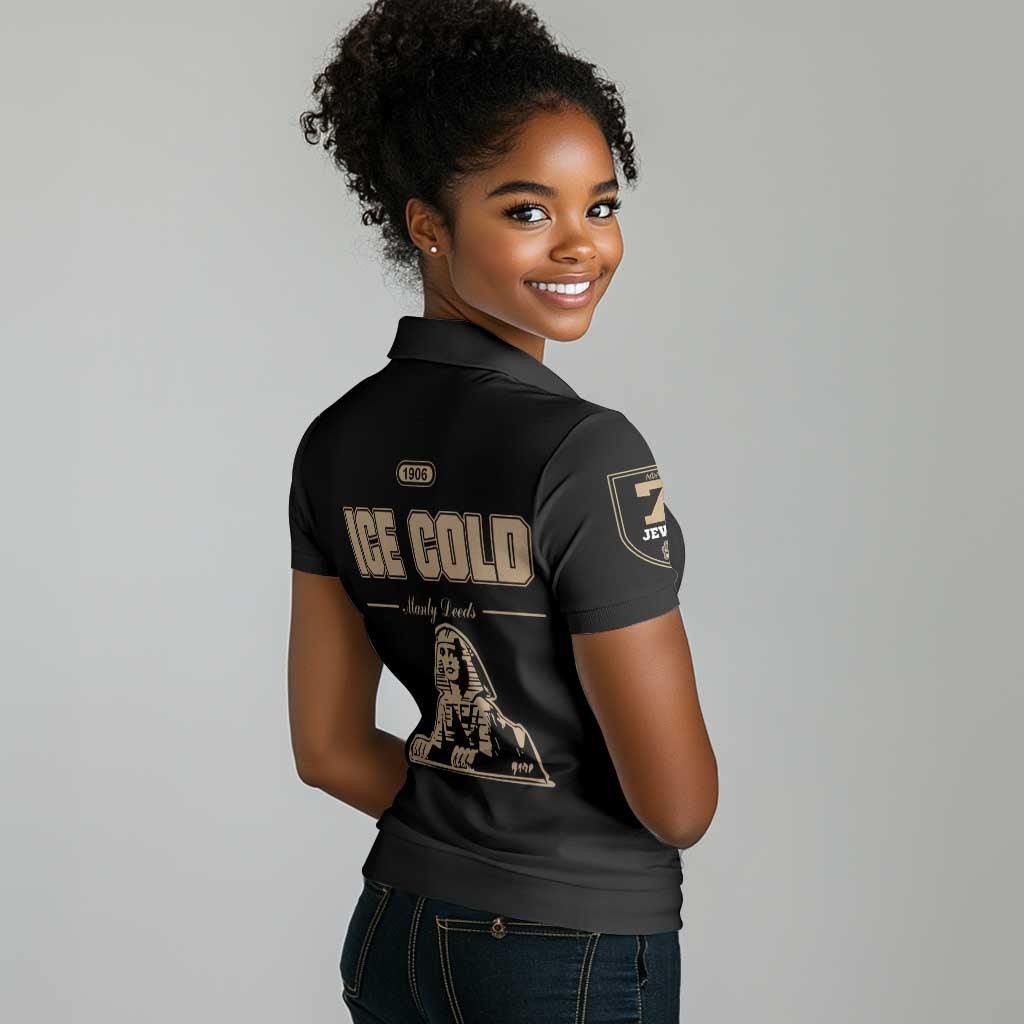 1906 Ice Cold Alpha Phi Alpha Giz Women Polo Shirt Classic Fraternity