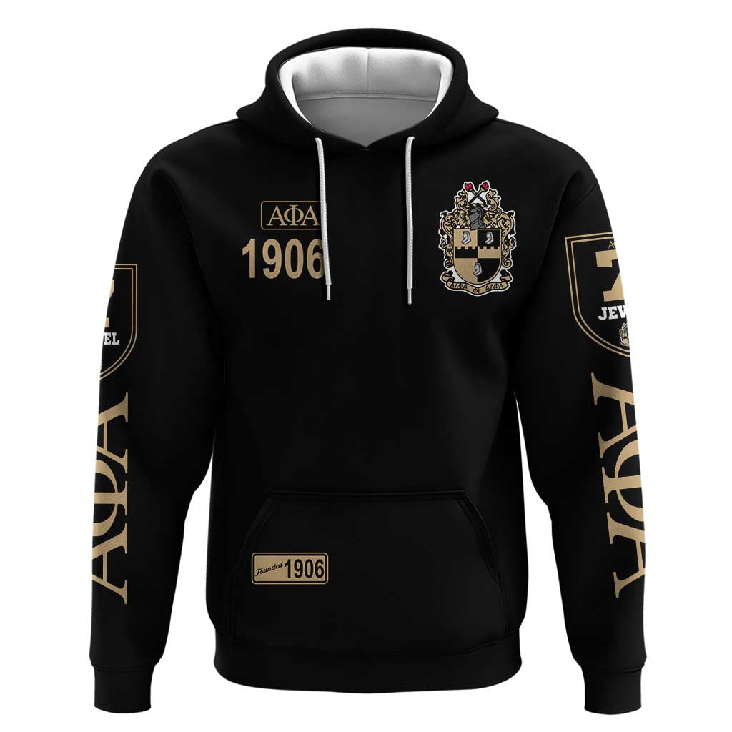 1906 Ice Cold Alpha Phi Alpha Giz Zip Hoodie Classic Fraternity