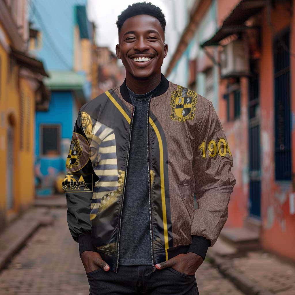 Alpha Phi Alpha 1906 King Pharaoh Bomber Jacket Stylish Fraternity