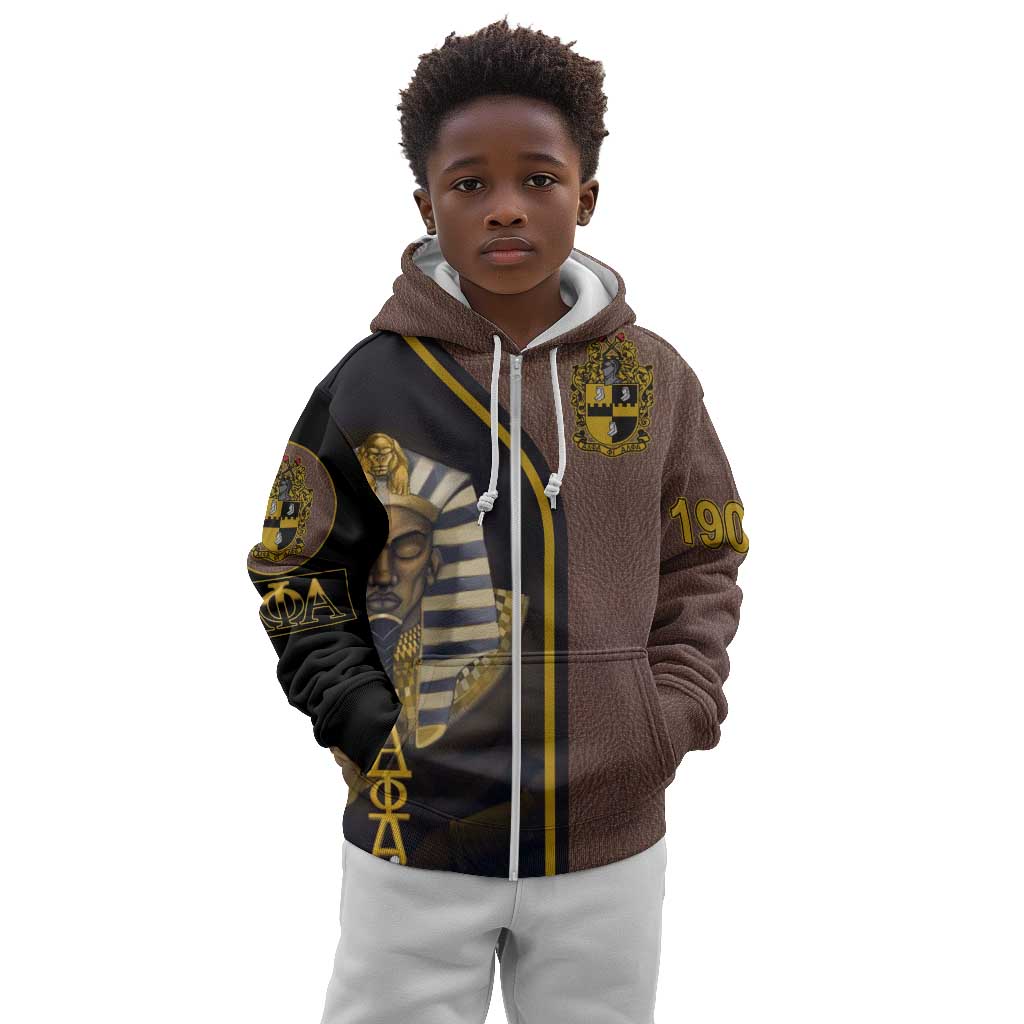 Alpha Phi Alpha 1906 King Pharaoh Kid Hoodie Stylish Fraternity DT01