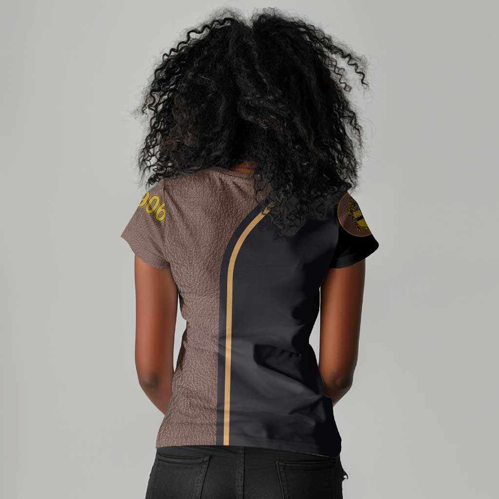 Alpha Phi Alpha 1906 King Pharaoh Women V-Neck T-Shirt Stylish Fraternity