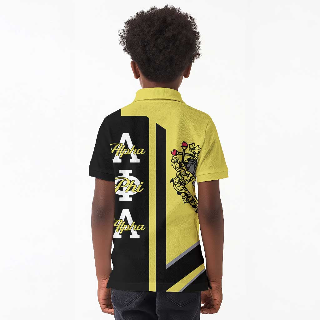 Alpha Phi Alpha Apa Half Concept Kid Polo Shirt Classic Fraternity