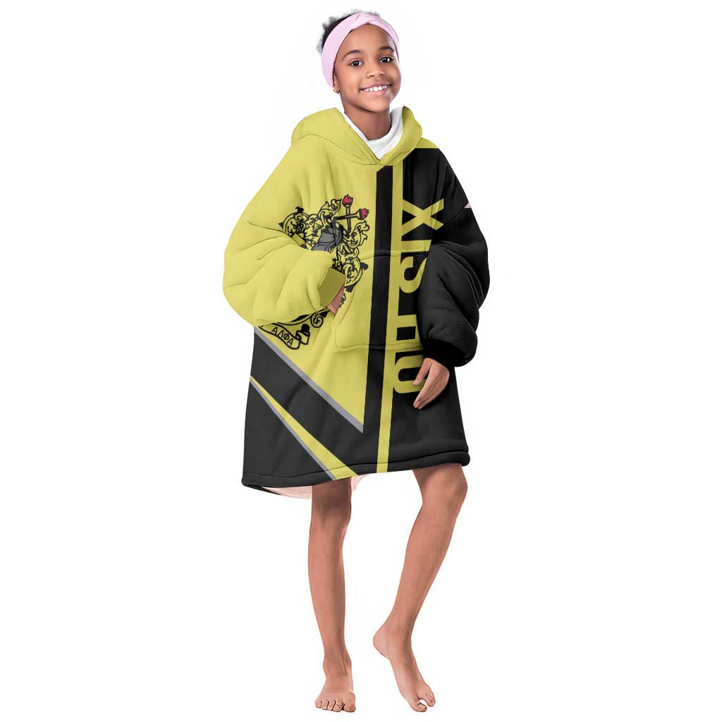 Alpha Phi Alpha Apa Half Concept Kid Wearable Blanket Hoodie Classic Fraternity