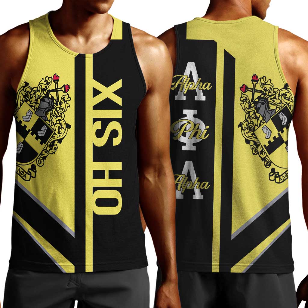 Alpha Phi Alpha Apa Half Concept Men Tank Top Classic Fraternity