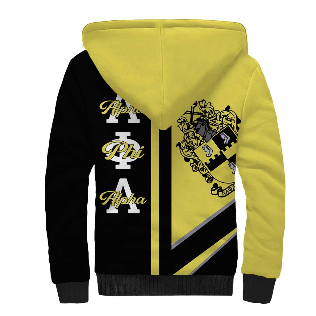 Alpha Phi Alpha Apa Half Concept Sherpa Hoodie Classic Fraternity