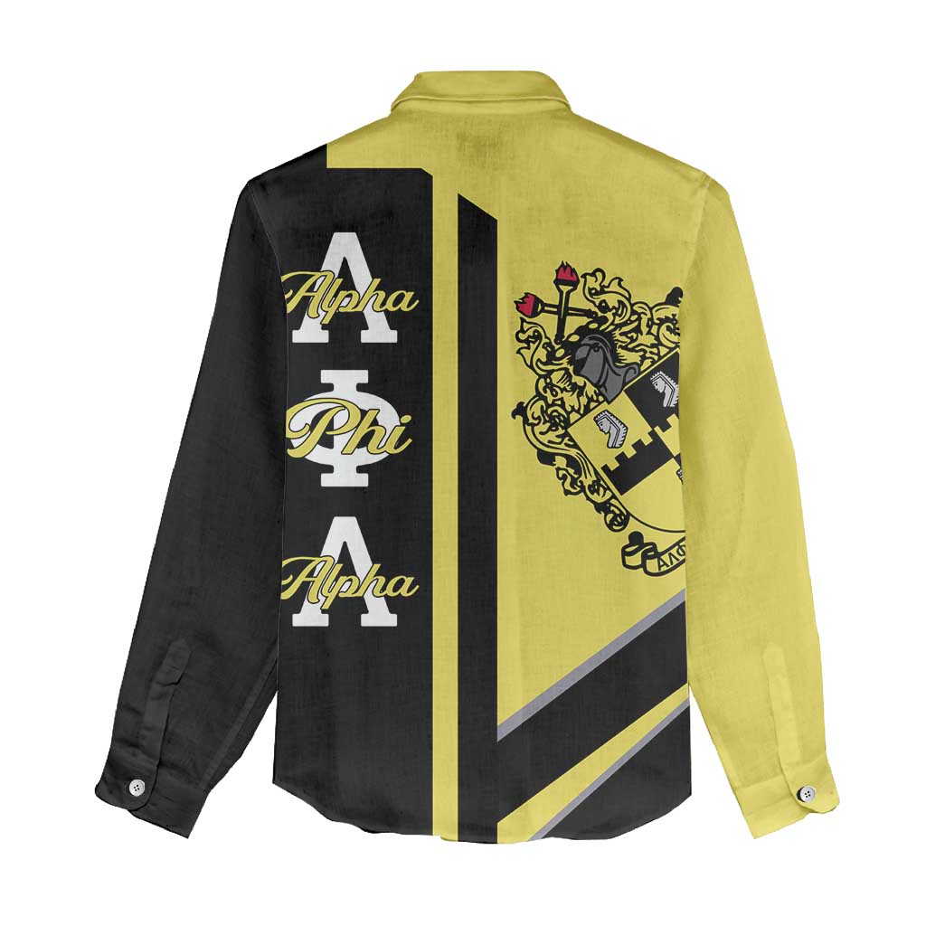 Alpha Phi Alpha Apa Half Concept Women Casual Shirt Classic Fraternity