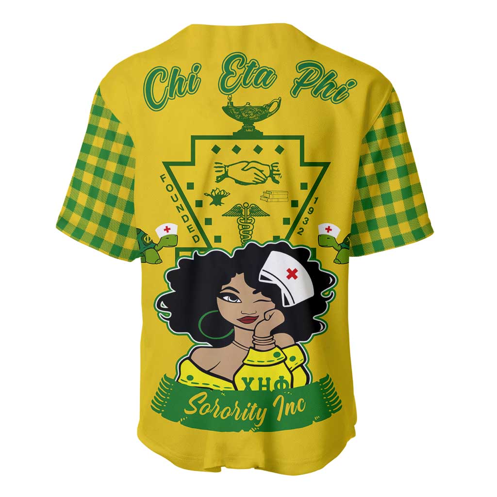 Chi Eta Phi Sorority Nurse Baseball Jersey Show Your Sorority Pride