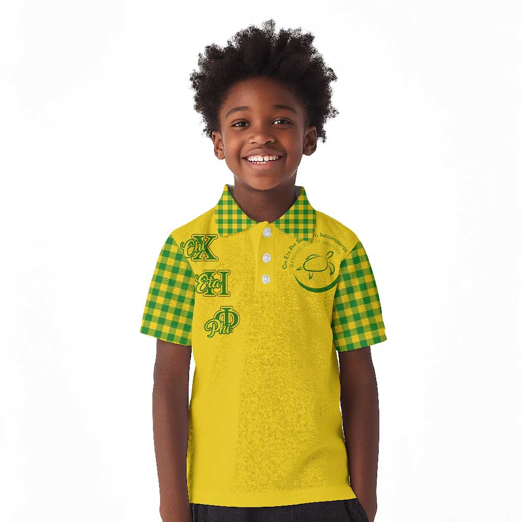 Chi Eta Phi Sorority Nurse Kid Polo Shirt Show Your Sorority Pride