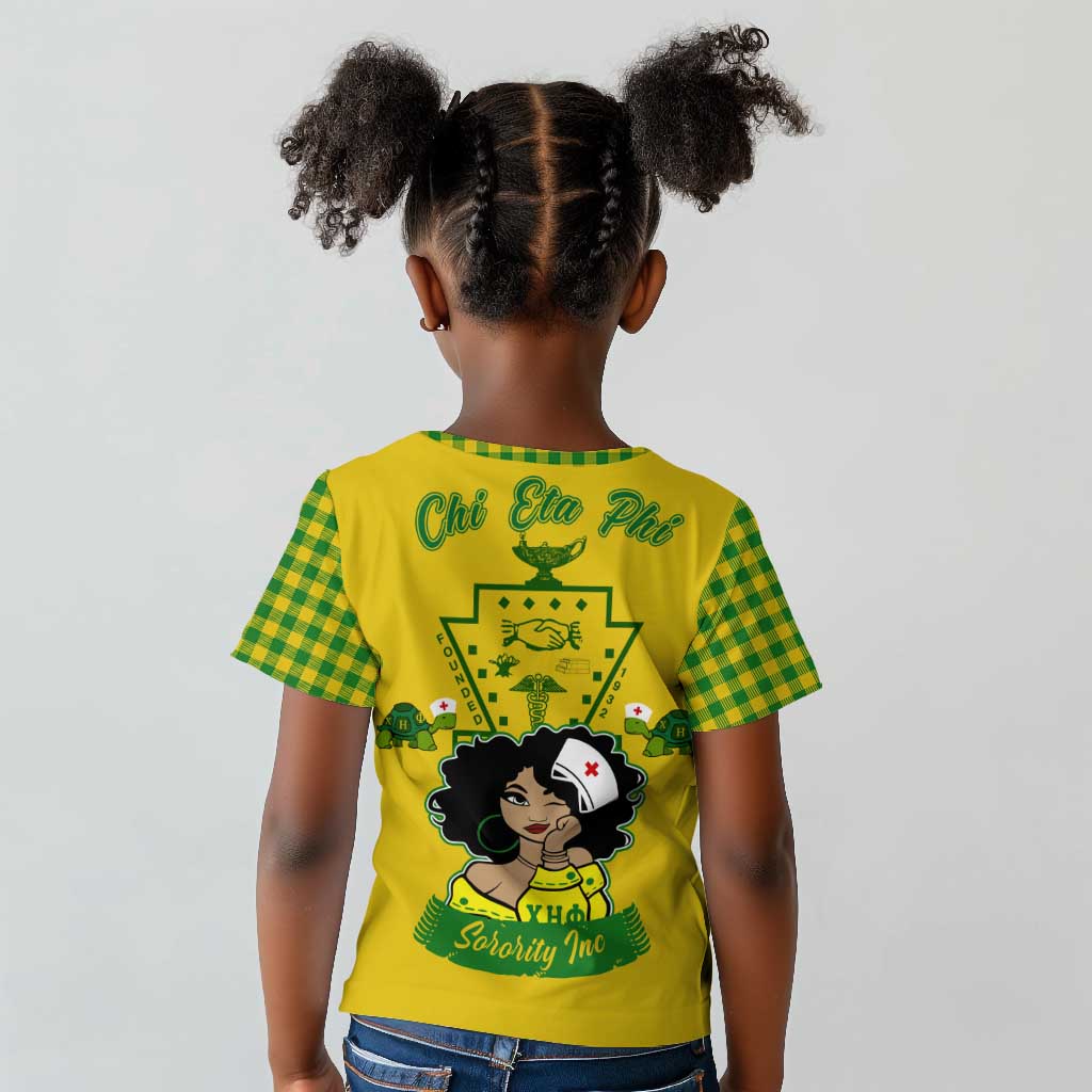 Chi Eta Phi Sorority Nurse Kid T shirt Show Your Sorority Pride