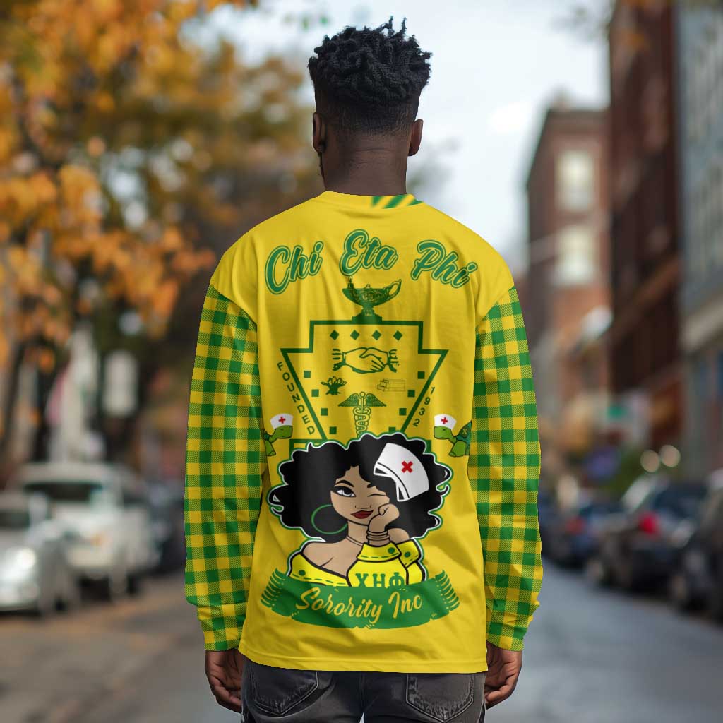 Chi Eta Phi Sorority Nurse Long Sleeve Shirt Show Your Sorority Pride
