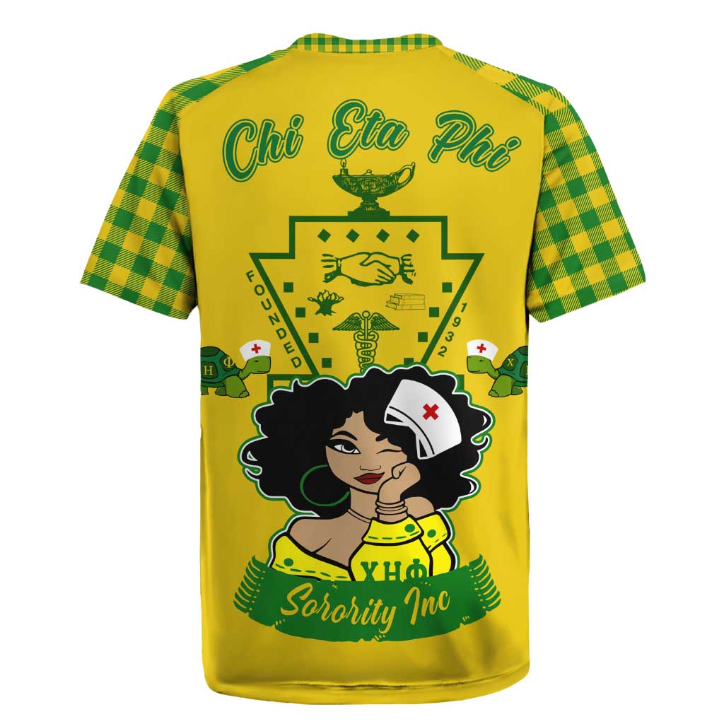 Chi Eta Phi Sorority Nurse Rugby Jersey Show Your Sorority Pride