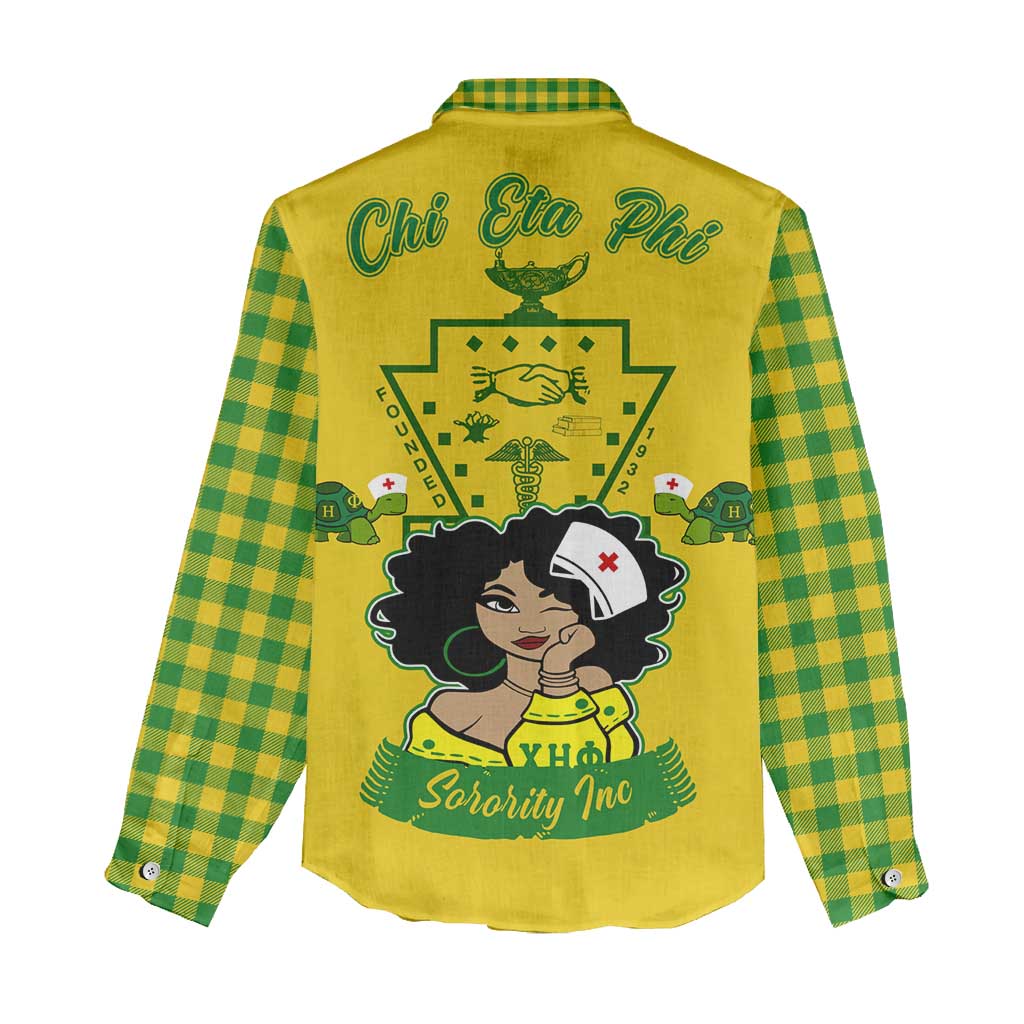 Chi Eta Phi Sorority Nurse Women Casual Shirt Show Your Sorority Pride