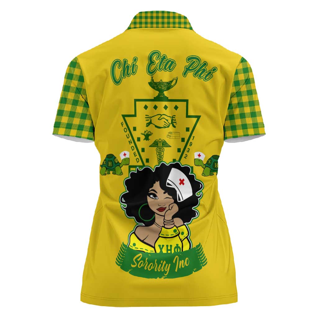 Chi Eta Phi Sorority Nurse Women Polo Shirt Show Your Sorority Pride
