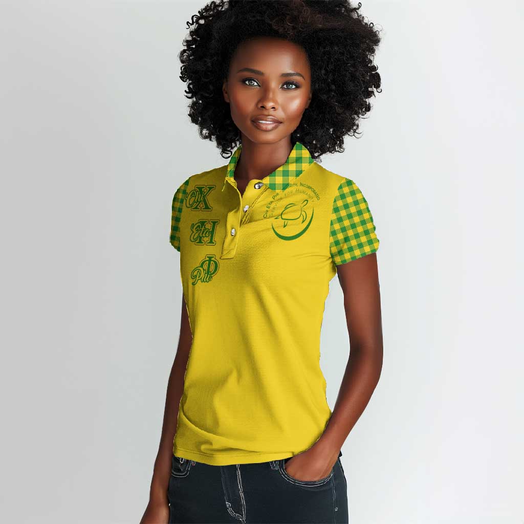Chi Eta Phi Sorority Nurse Women Polo Shirt Show Your Sorority Pride