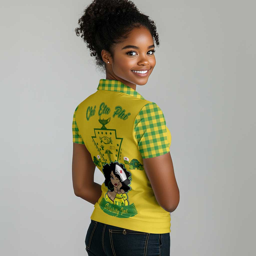 Chi Eta Phi Sorority Nurse Women Polo Shirt Show Your Sorority Pride