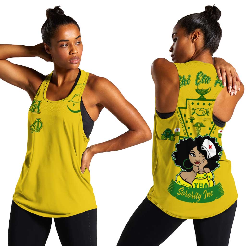 Chi Eta Phi Sorority Nurse Women Racerback Tank Show Your Sorority Pride