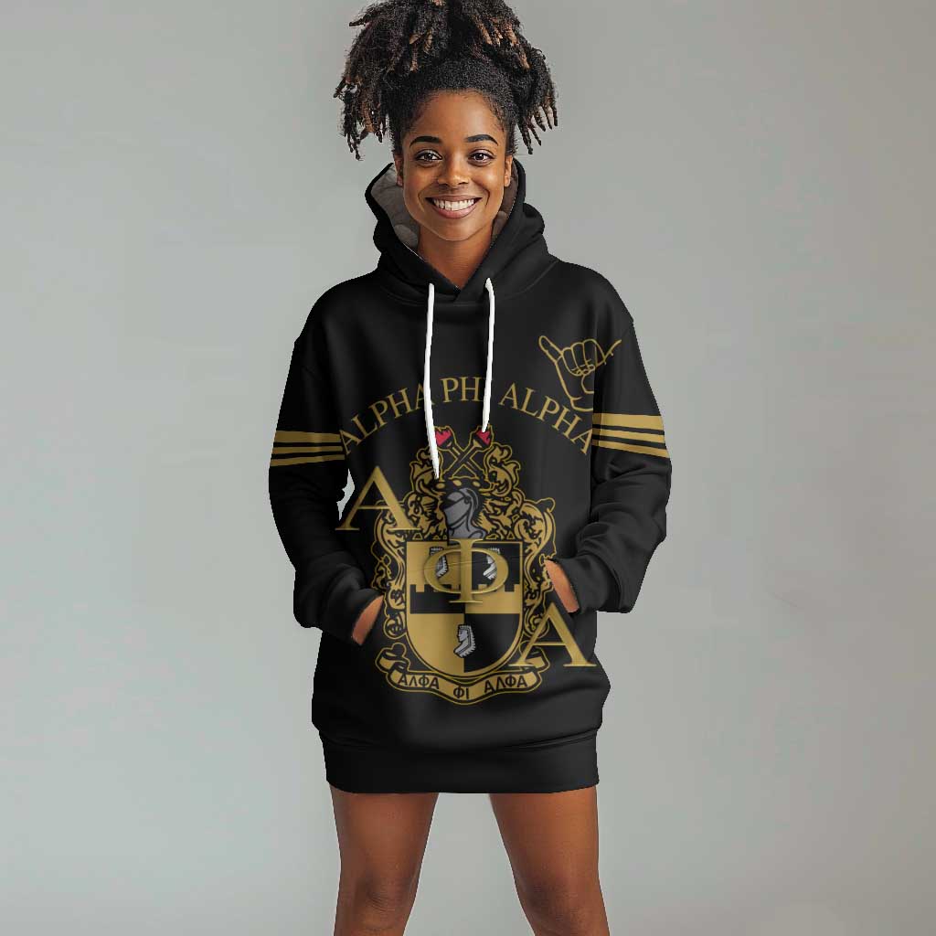 Alpha Phi Alpha Fraternity Hoodie Dress Classic APA Style