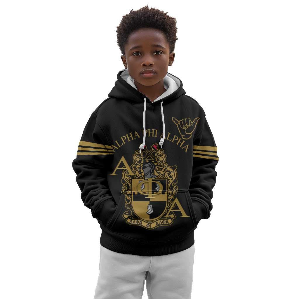 Alpha Phi Alpha Fraternity Kid Hoodie Classic APA Style