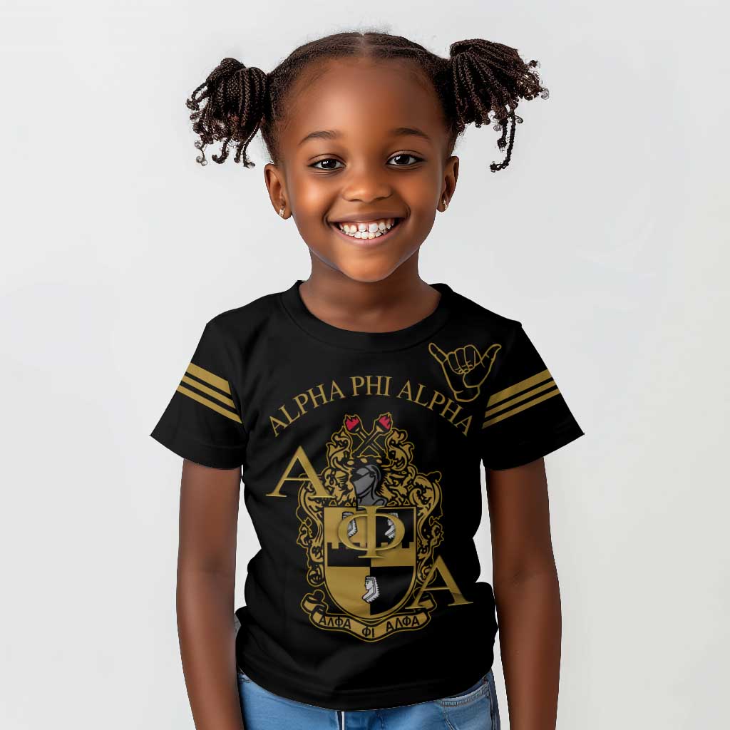 Alpha Phi Alpha Fraternity Kid T shirt Classic APA Style