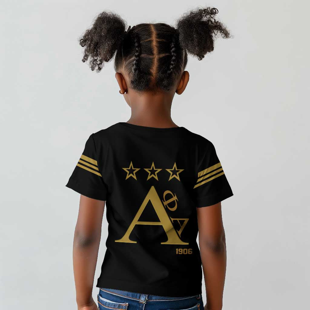 Alpha Phi Alpha Fraternity Kid T shirt Classic APA Style