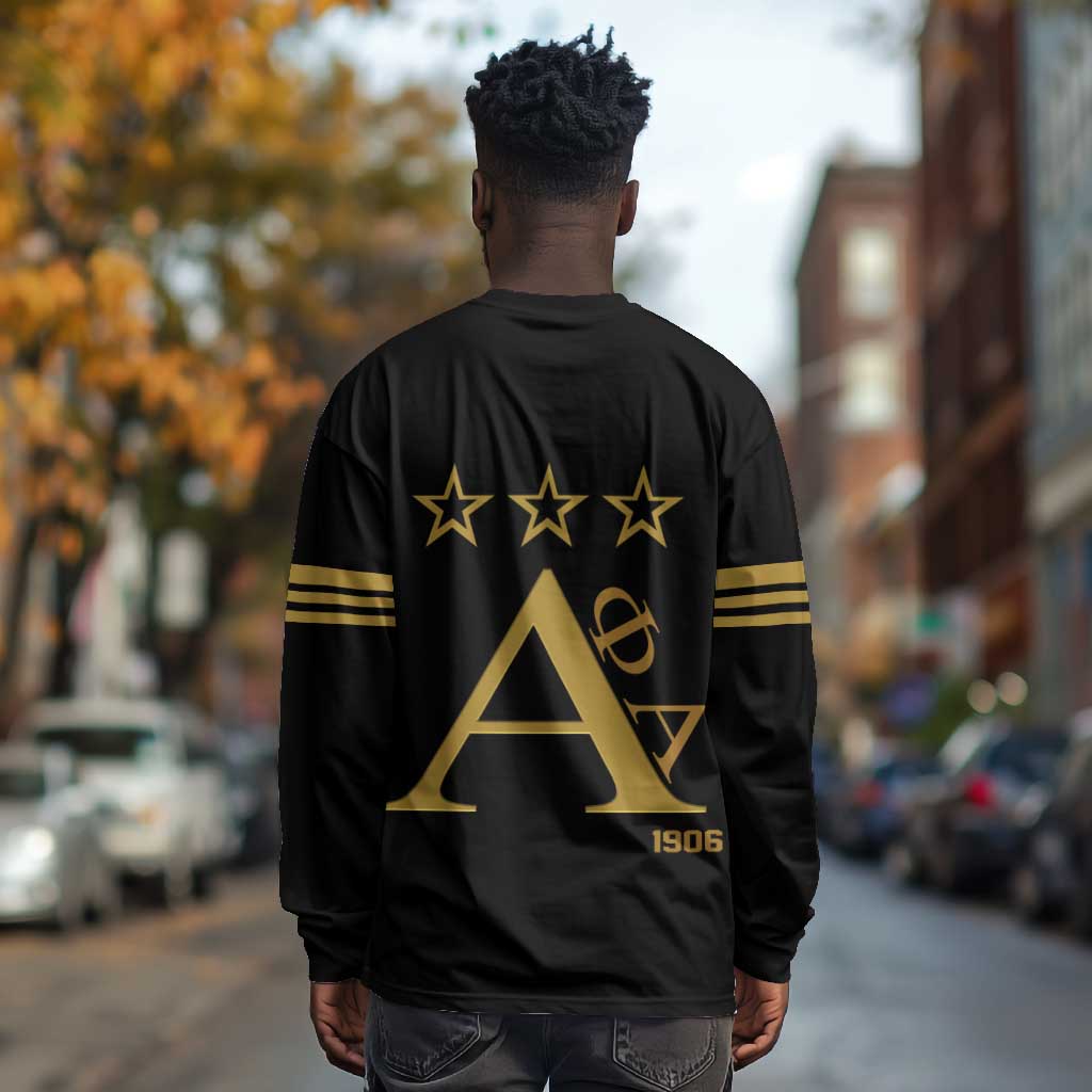 Alpha Phi Alpha Fraternity Long Sleeve Shirt Classic APA Style