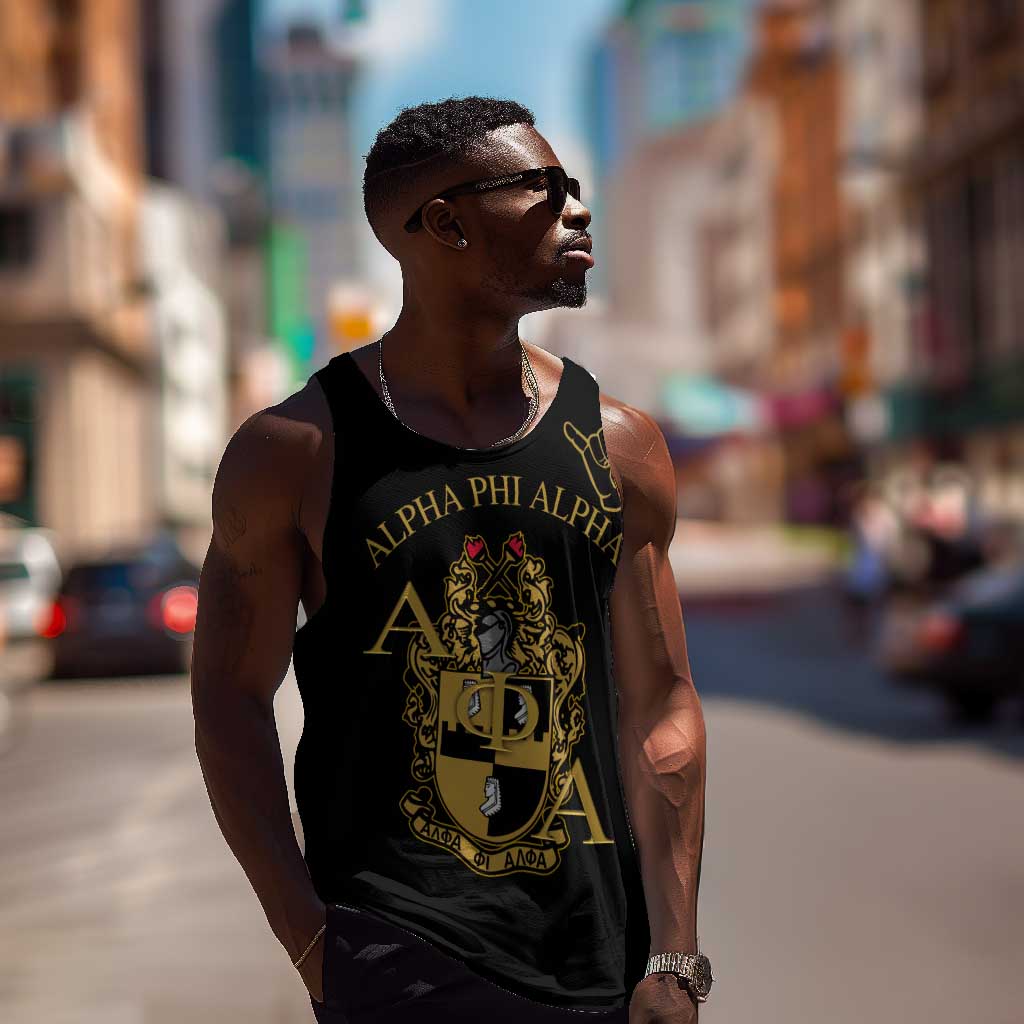 Alpha Phi Alpha Fraternity Men Tank Top Classic APA Style