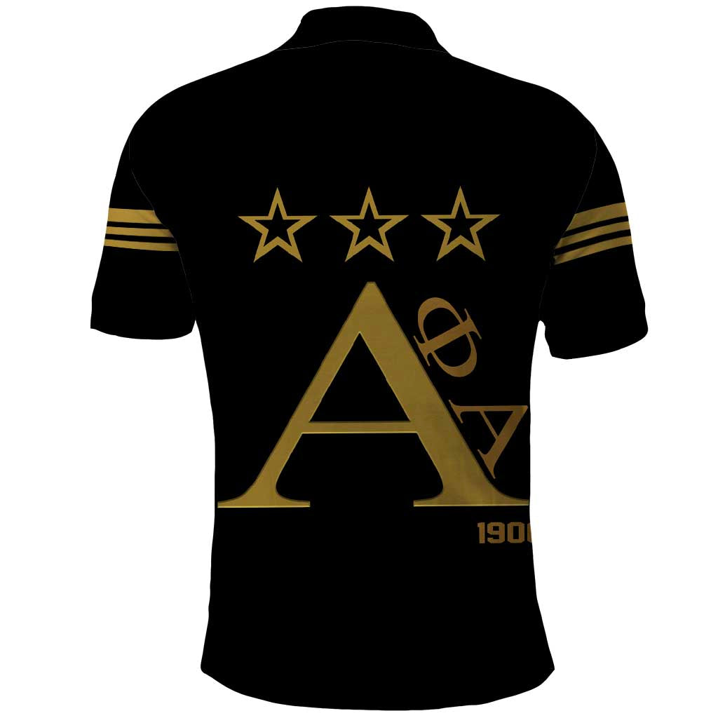 Alpha Phi Alpha Fraternity Polo Shirt Classic APA Style