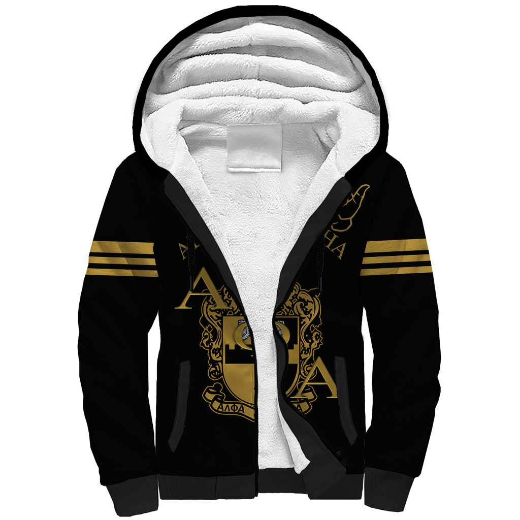 Alpha Phi Alpha Fraternity Sherpa Hoodie Classic APA Style
