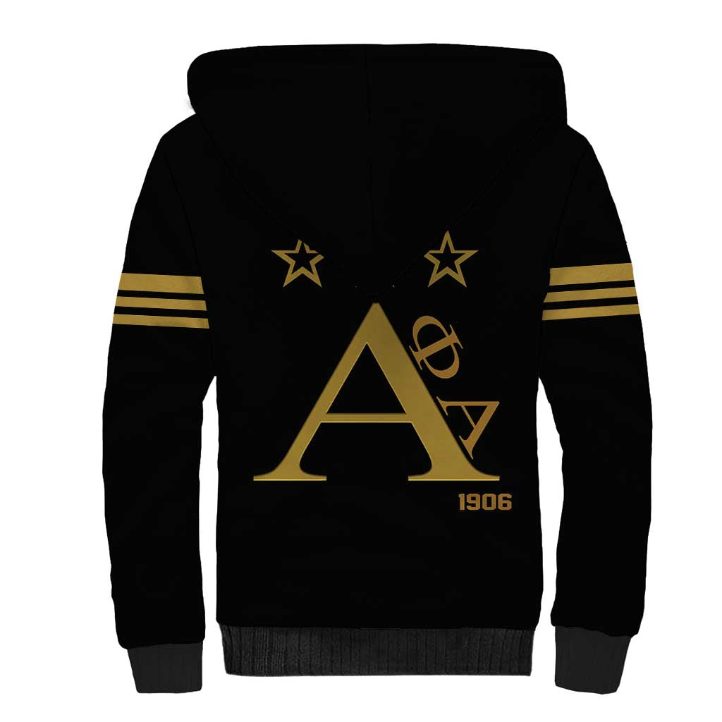 Alpha Phi Alpha Fraternity Sherpa Hoodie Classic APA Style