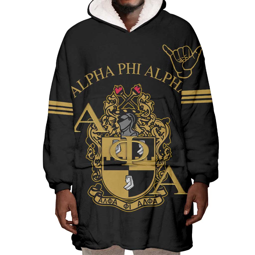 Alpha Phi Alpha Fraternity Wearable Blanket Hoodie Classic APA Style