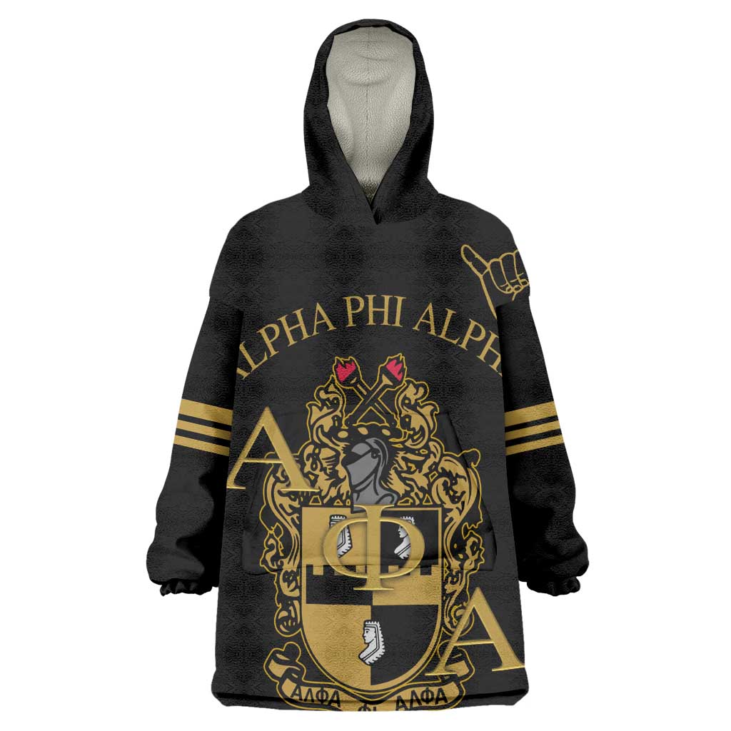 Alpha Phi Alpha Fraternity Wearable Blanket Hoodie Classic APA Style