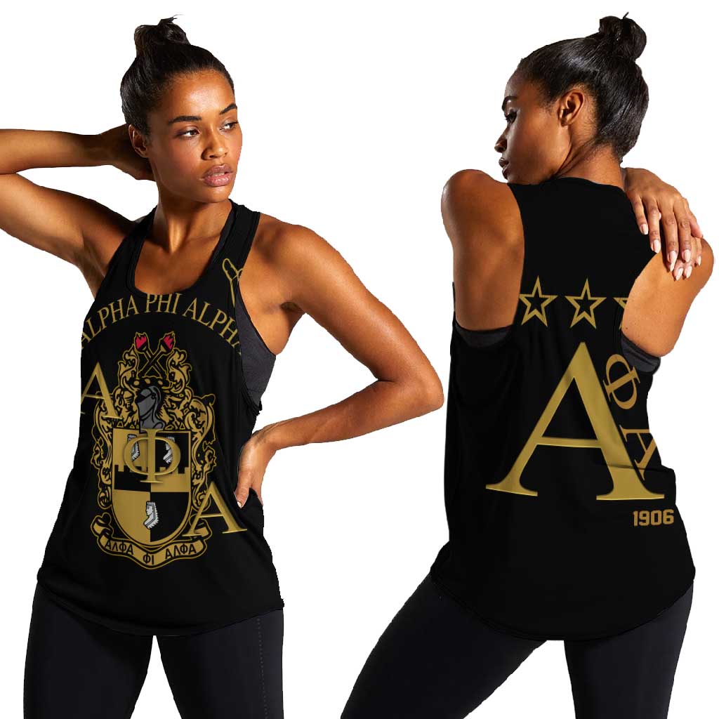 Alpha Phi Alpha Fraternity Women Racerback Tank Classic APA Style