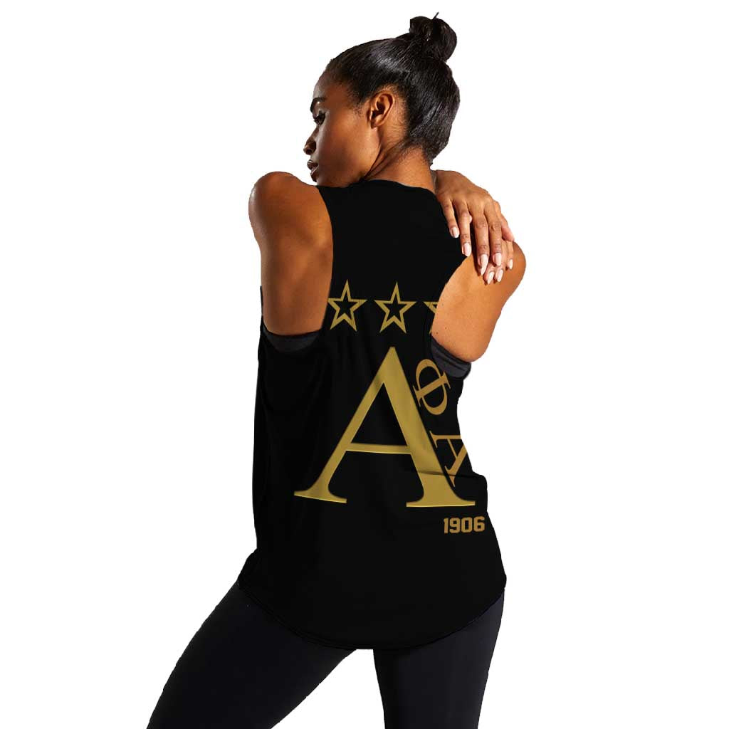 Alpha Phi Alpha Fraternity Women Racerback Tank Classic APA Style