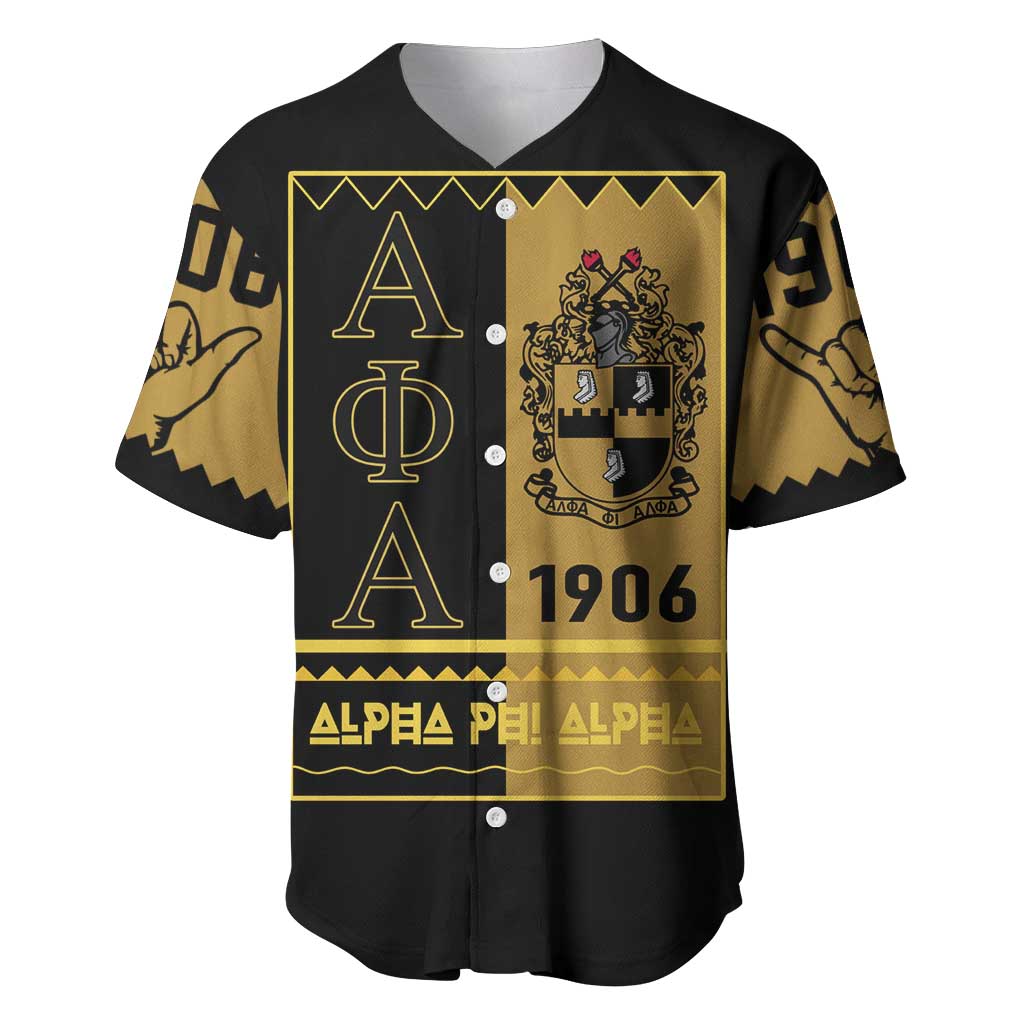 Alpha Phi Alpha Fraternity Baseball Jersey Stylish Black For Members