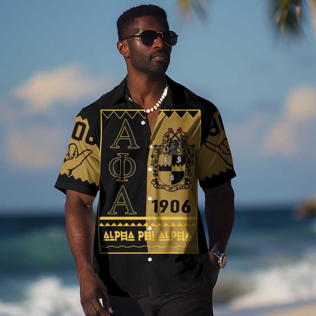 Alpha Phi Alpha Fraternity Hawaiian Shirt Stylish Black For Members