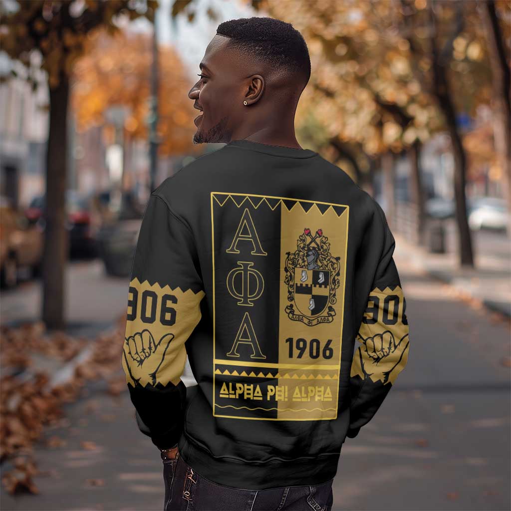 Alpha Phi Alpha Fraternity Sweatshirt Stylish Black For Members