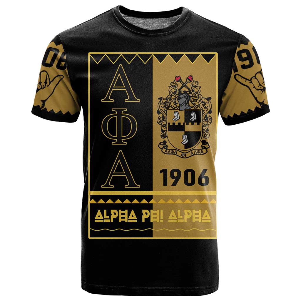 Alpha Phi Alpha Fraternity T shirt Stylish Black For Members