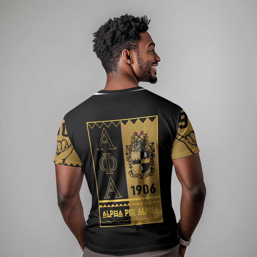 Alpha Phi Alpha Fraternity T shirt Stylish Black For Members