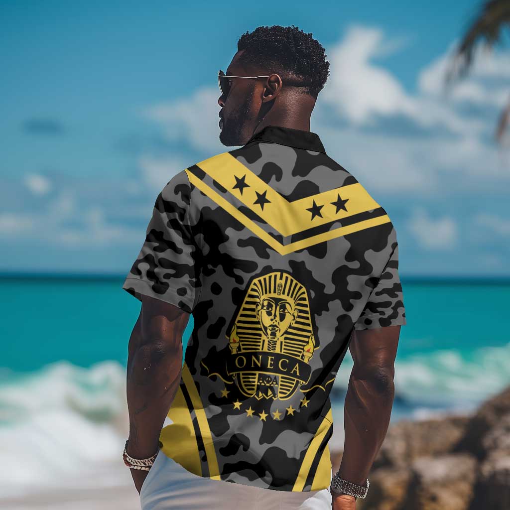 Alpha Phi Alpha Camouflage Hawaiian Shirt Perfect For Fraternity