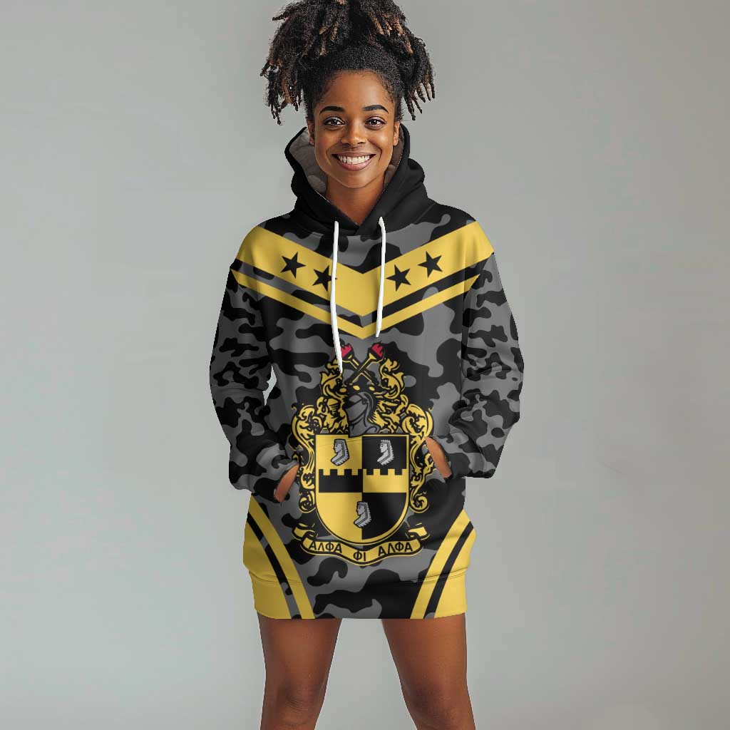 Alpha Phi Alpha Camouflage Hoodie Dress Perfect For Fraternity
