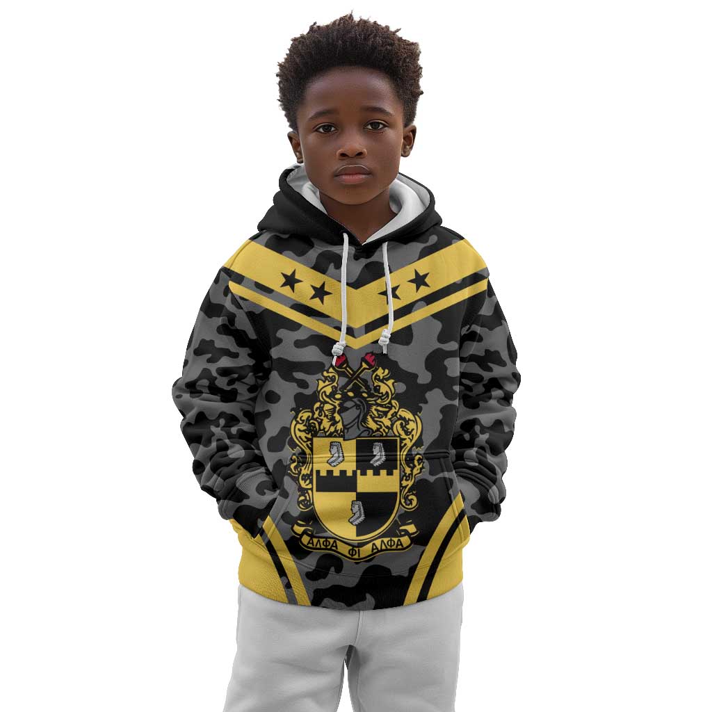 Alpha Phi Alpha Camouflage Kid Hoodie Perfect For Fraternity