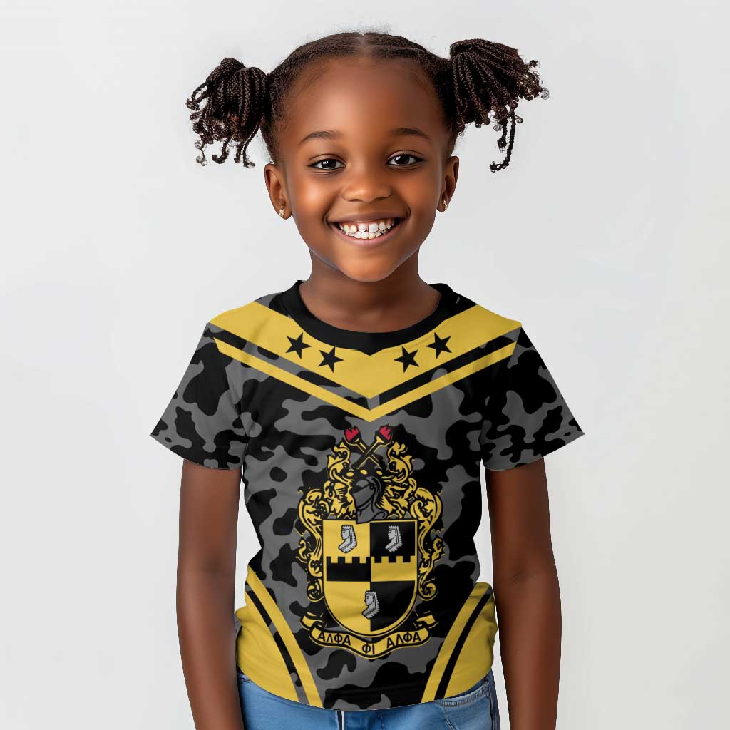 Alpha Phi Alpha Camouflage Kid T shirt Perfect For Fraternity