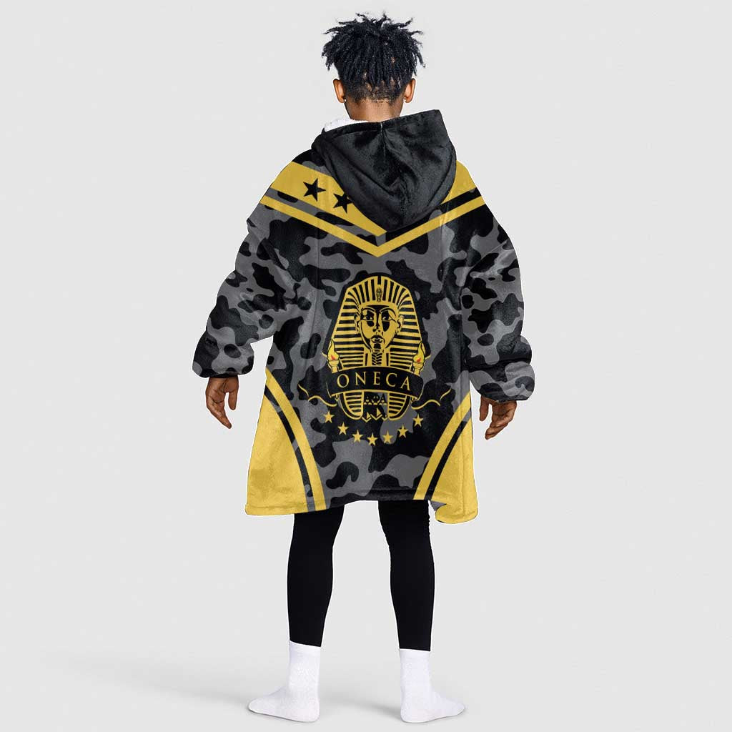 Alpha Phi Alpha Camouflage Kid Wearable Blanket Hoodie Perfect For Fraternity