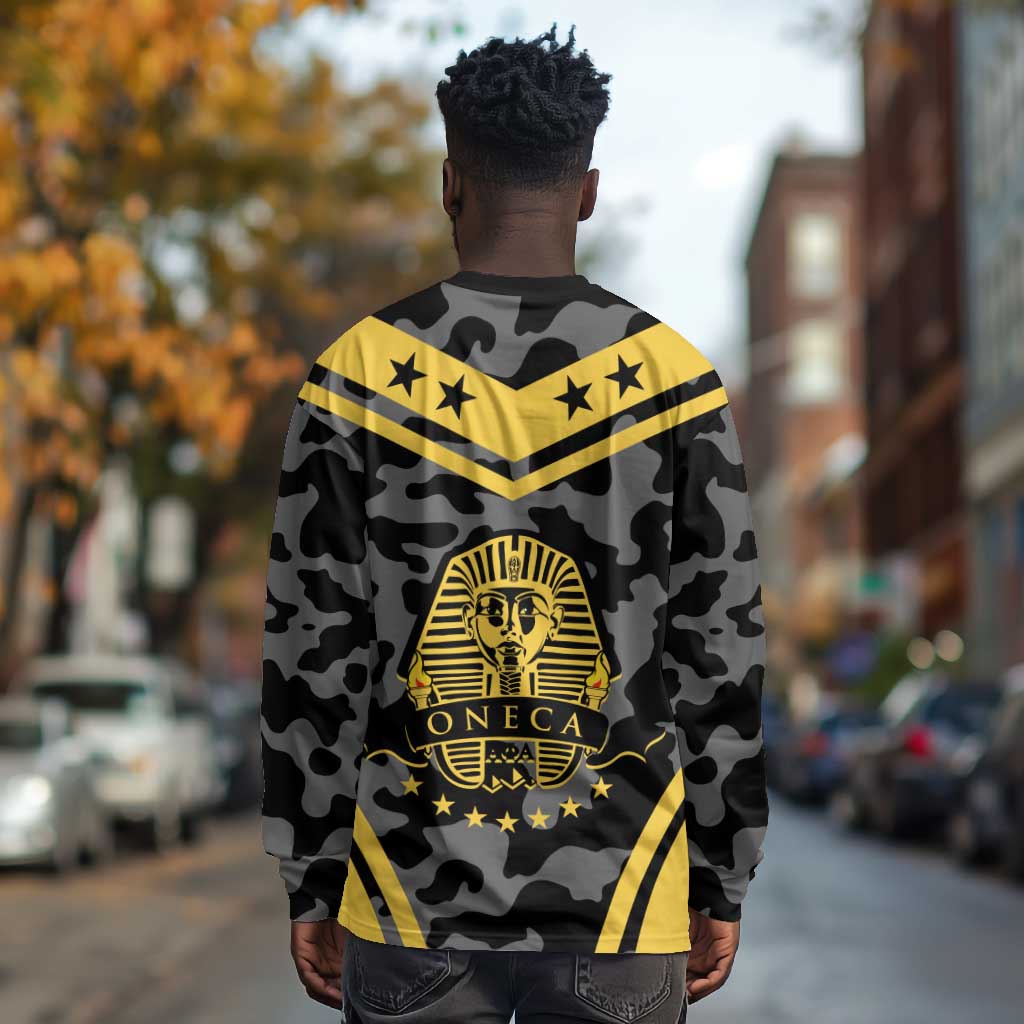 Alpha Phi Alpha Camouflage Long Sleeve Shirt Perfect For Fraternity