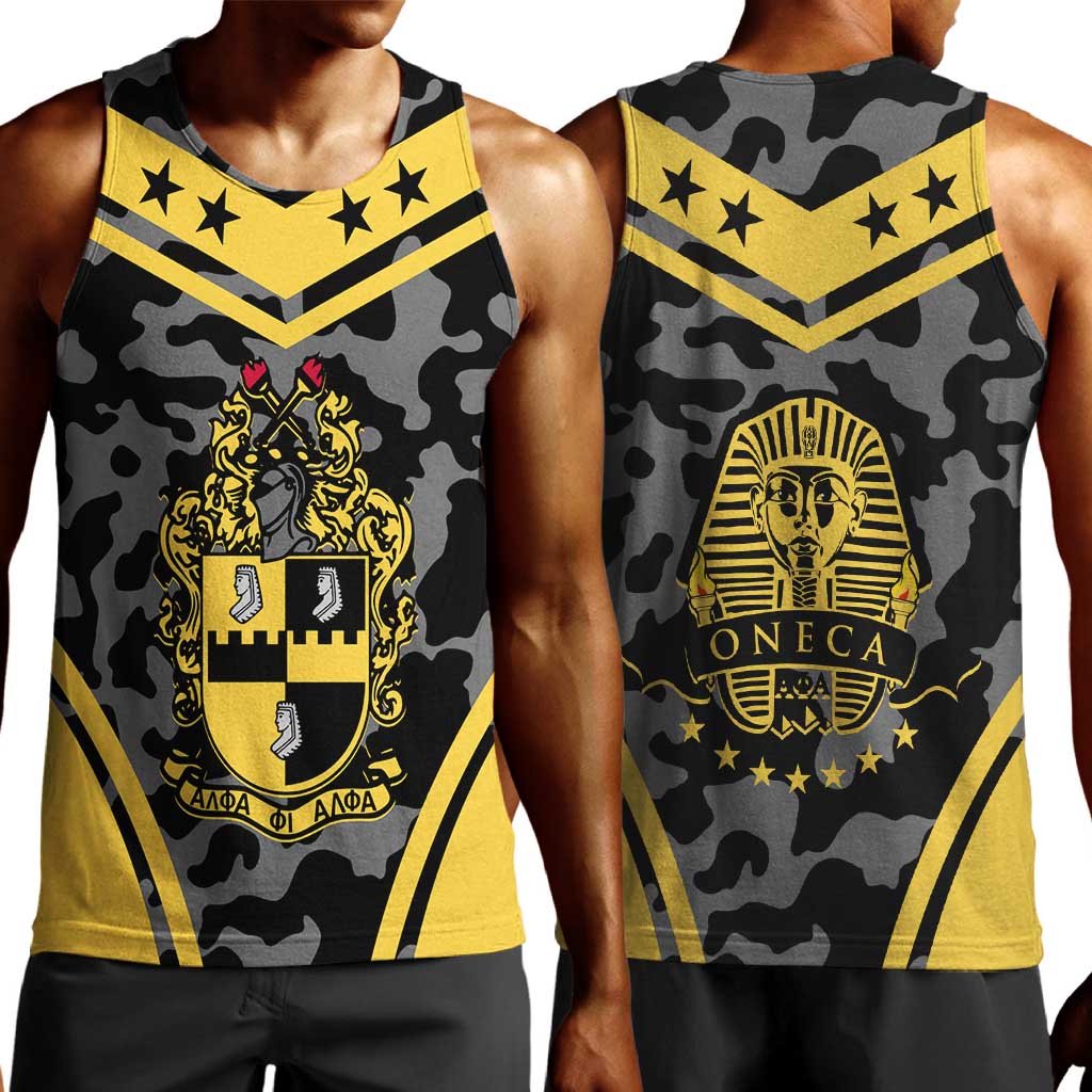 Alpha Phi Alpha Camouflage Men Tank Top Perfect For Fraternity