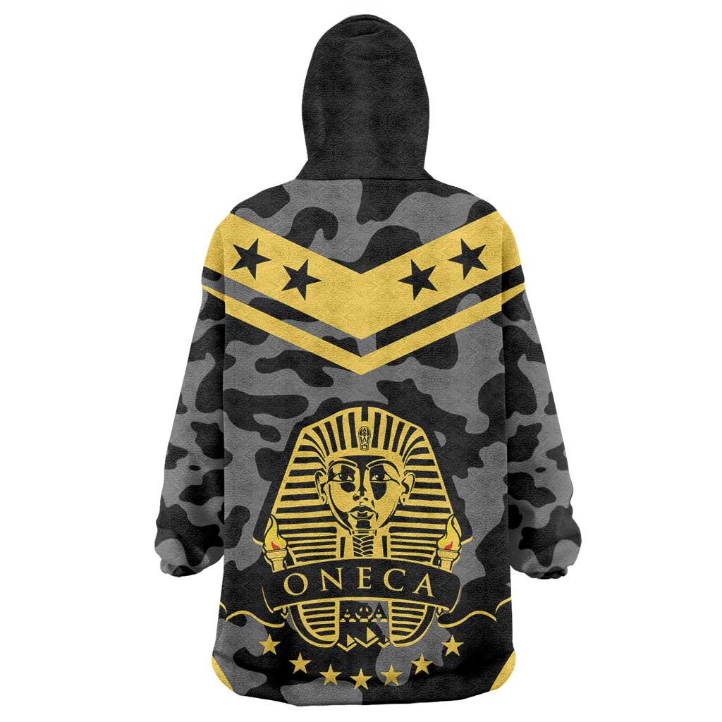 Alpha Phi Alpha Camouflage Wearable Blanket Hoodie Perfect For Fraternity