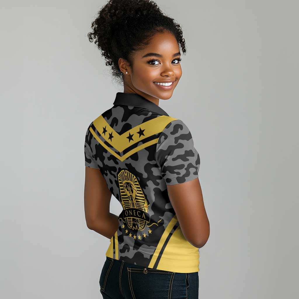 Alpha Phi Alpha Camouflage Women Polo Shirt Perfect For Fraternity